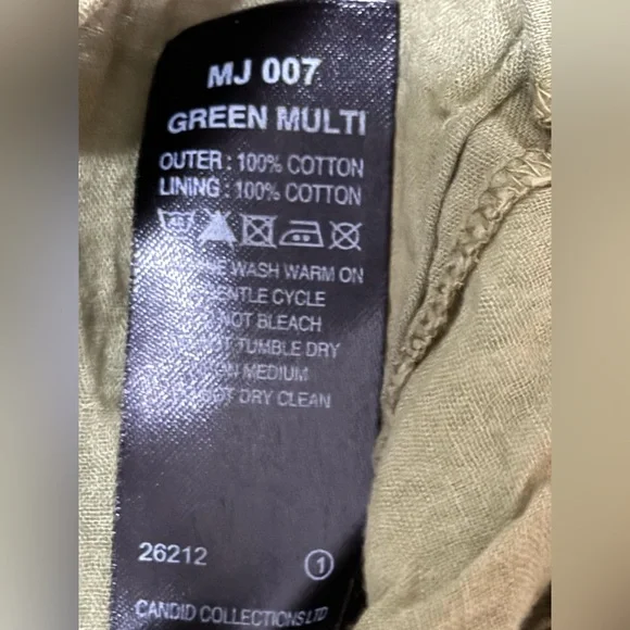 Joe Browns Green Asymmetrical Pieced Material Skirt Sz 14 - Picture 4 of 5